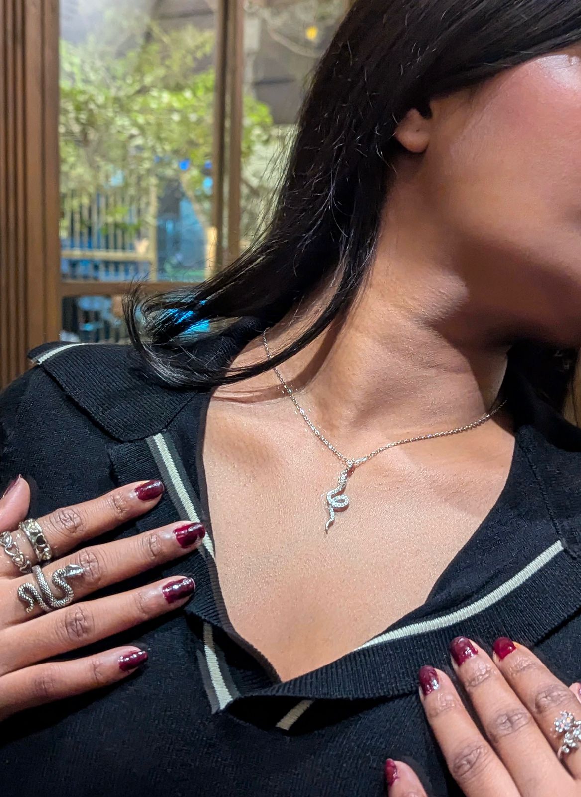 Silver Snake Pendant