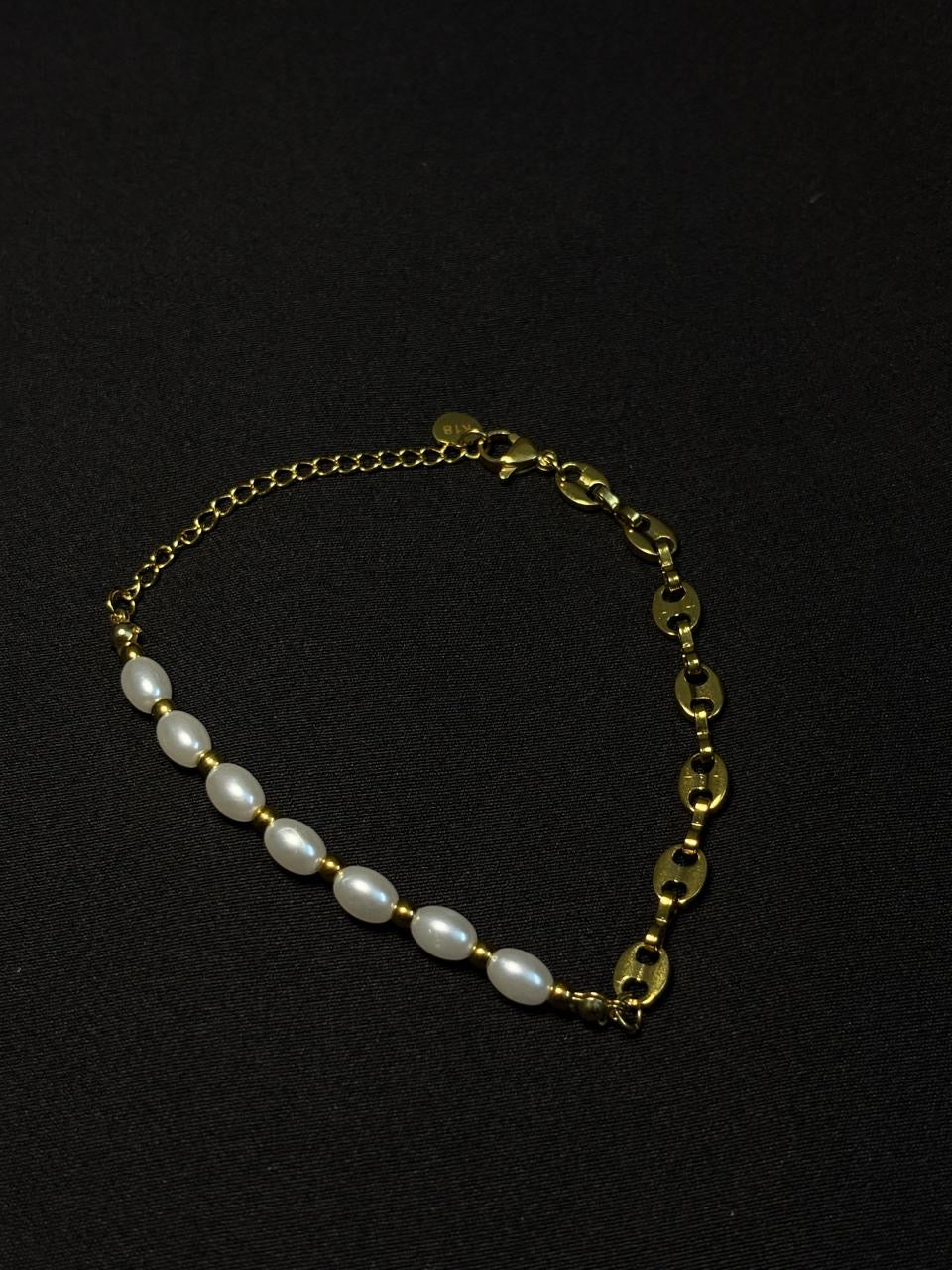 Pearl & Marina Linked Bracelet