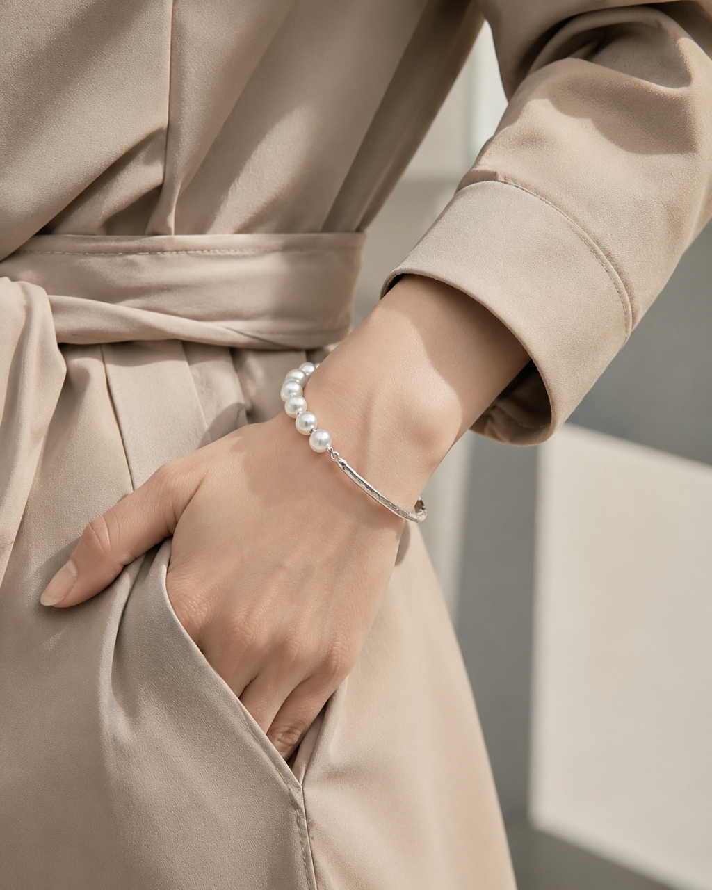 Half Pearl Bracelet