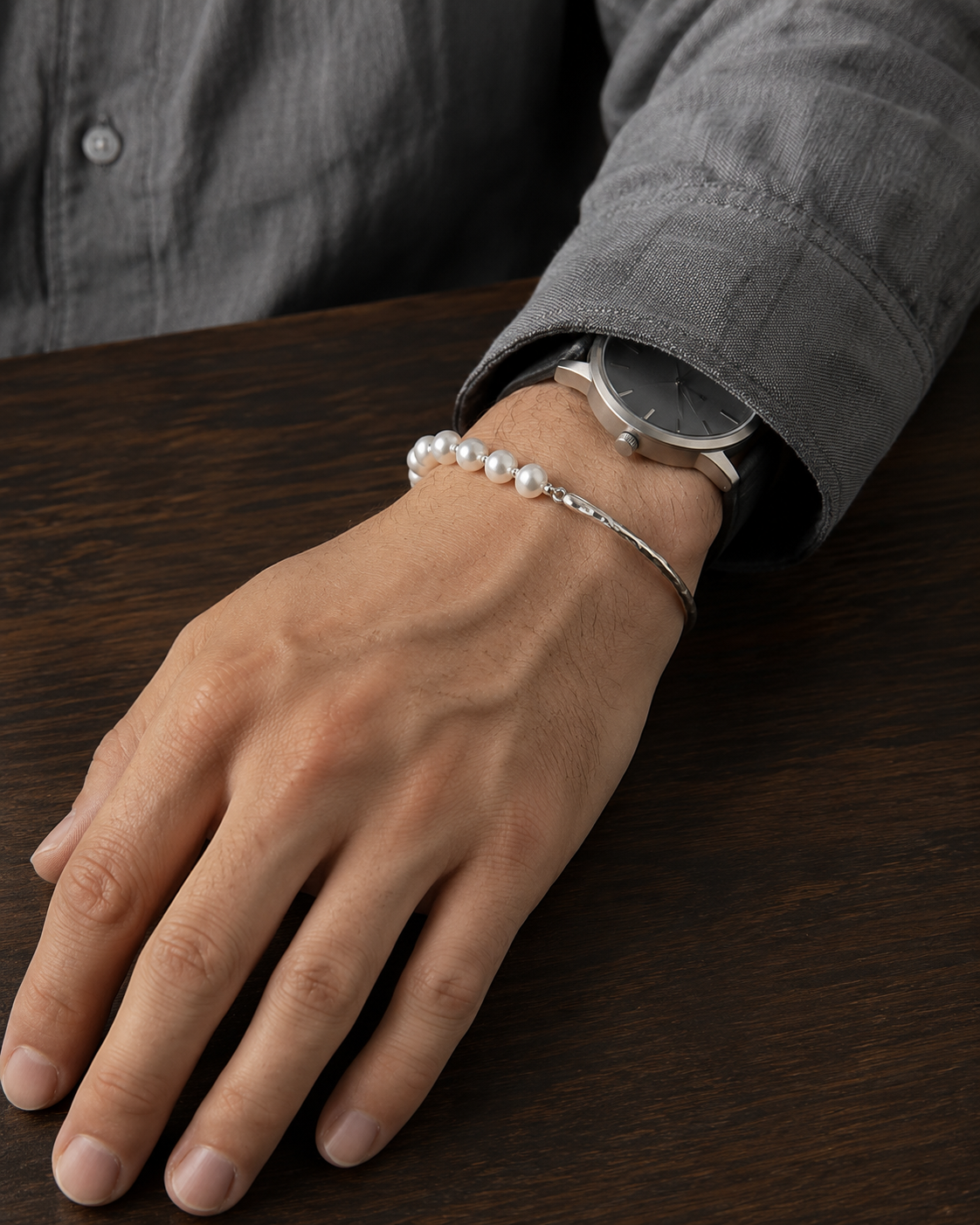 Half Pearl Bracelet