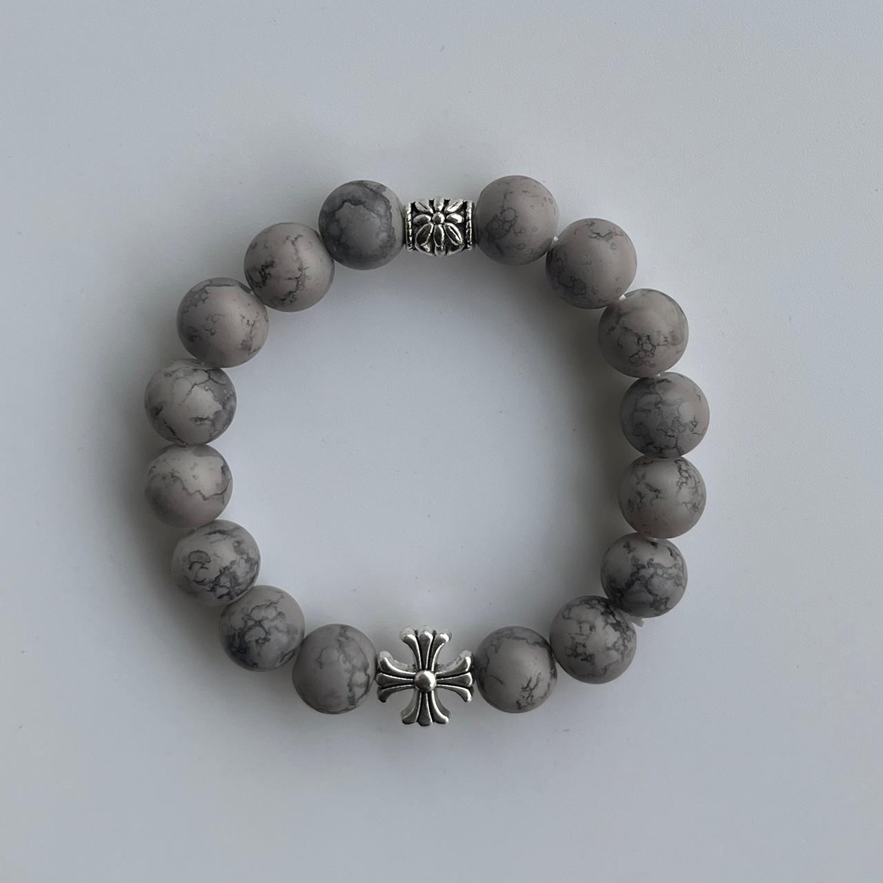 Unisex marble beads bracelet