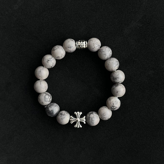 Unisex marble beads bracelet