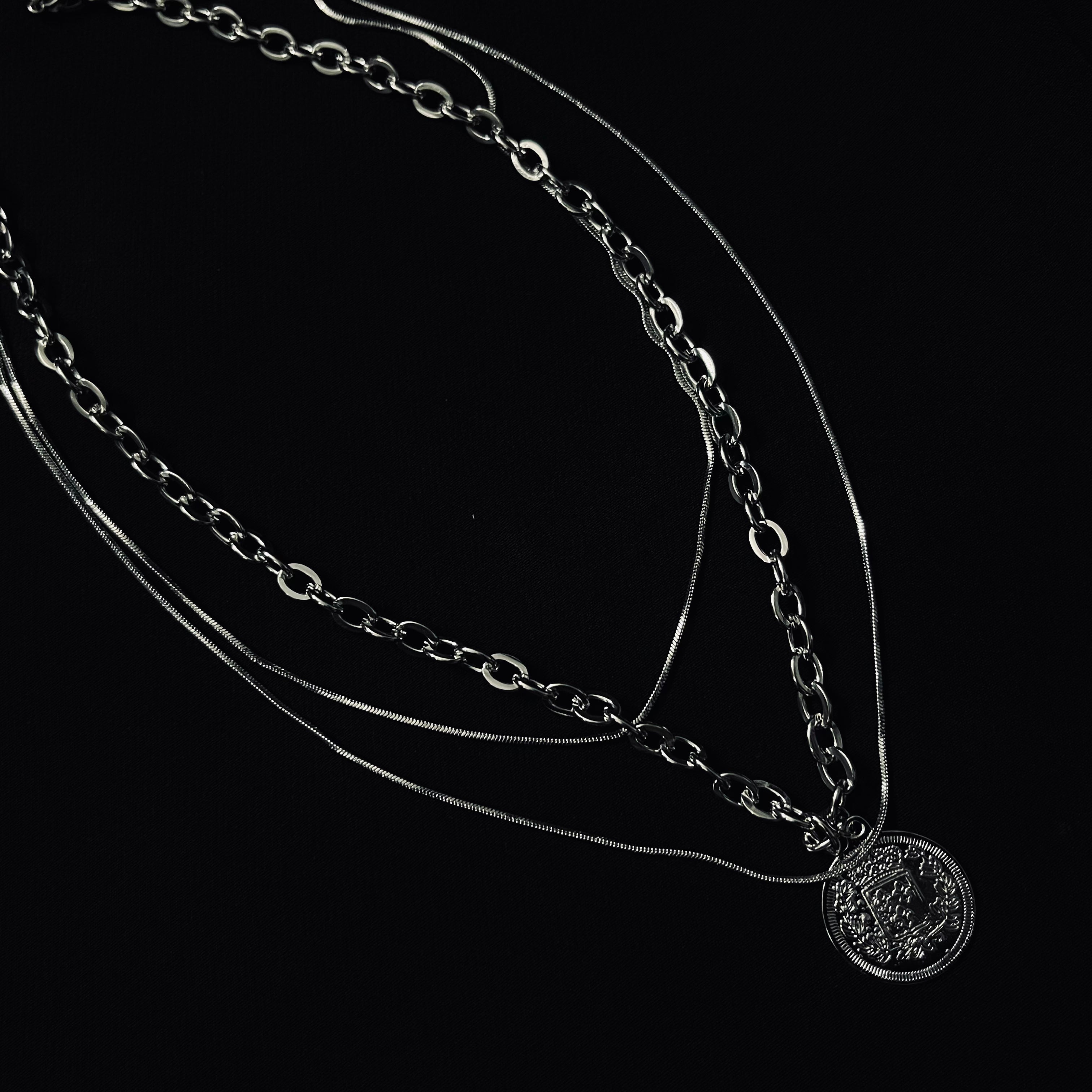 Triple Stack Chain Model Triple Stack Pendant – Youv_Fashion