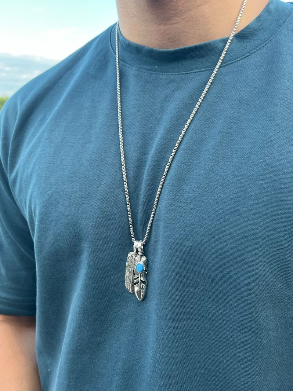 Silver Feather & Wing Chain